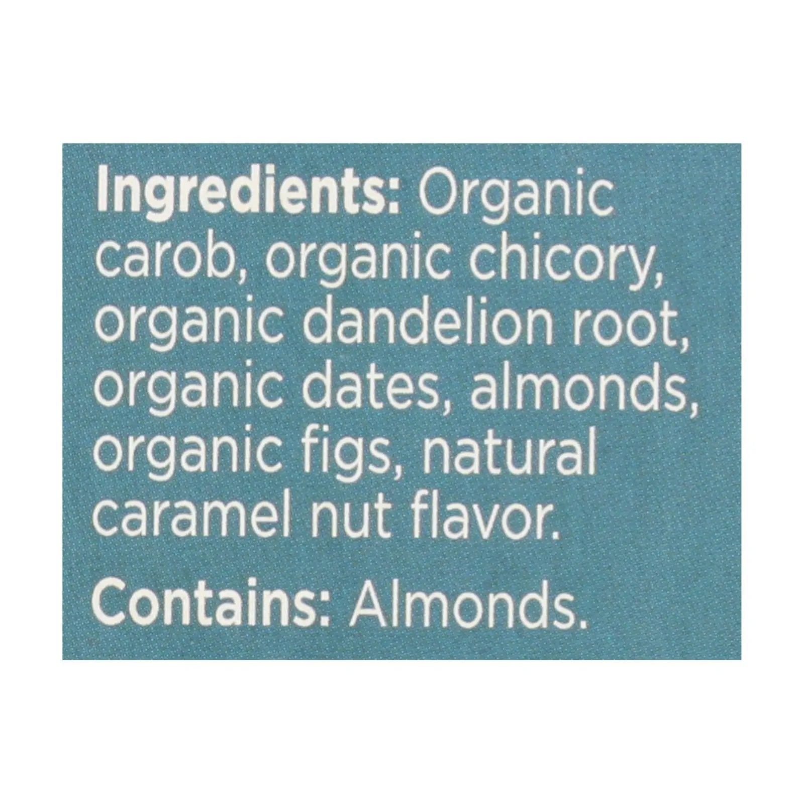 Teeccino Coffee Tee Bags - Organic - Dandelion Caramel Nut Herbal - 10 Bags Teeccino