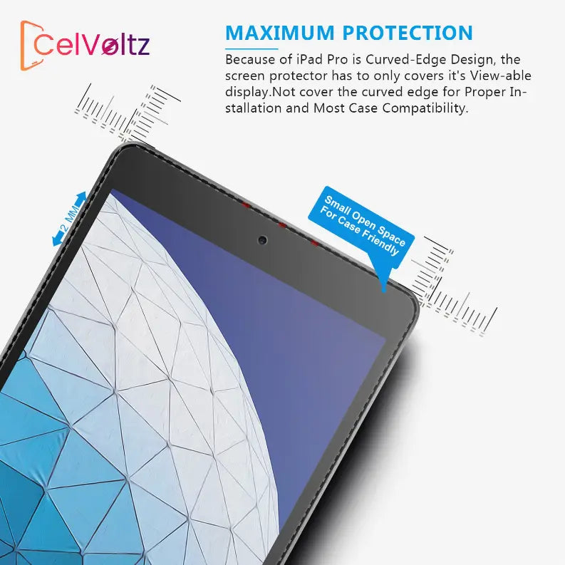 Tempered Glass Compatible For Ipad Air 1 / Air 2 / Ipad Pro 9.7 / Ipad 5 / Ipad 6 (5 Pack) (Clear) CelVoltz