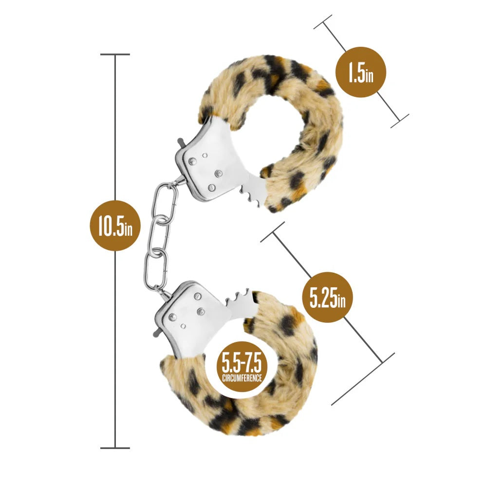 Temptasia Beginner Cuffs Leopard Blush Novelties
