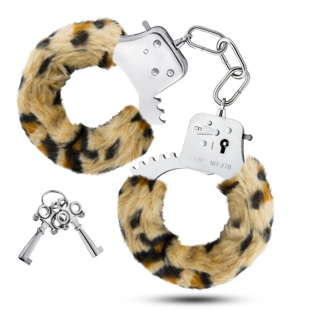 Temptasia Beginner Cuffs Leopard Blush Novelties