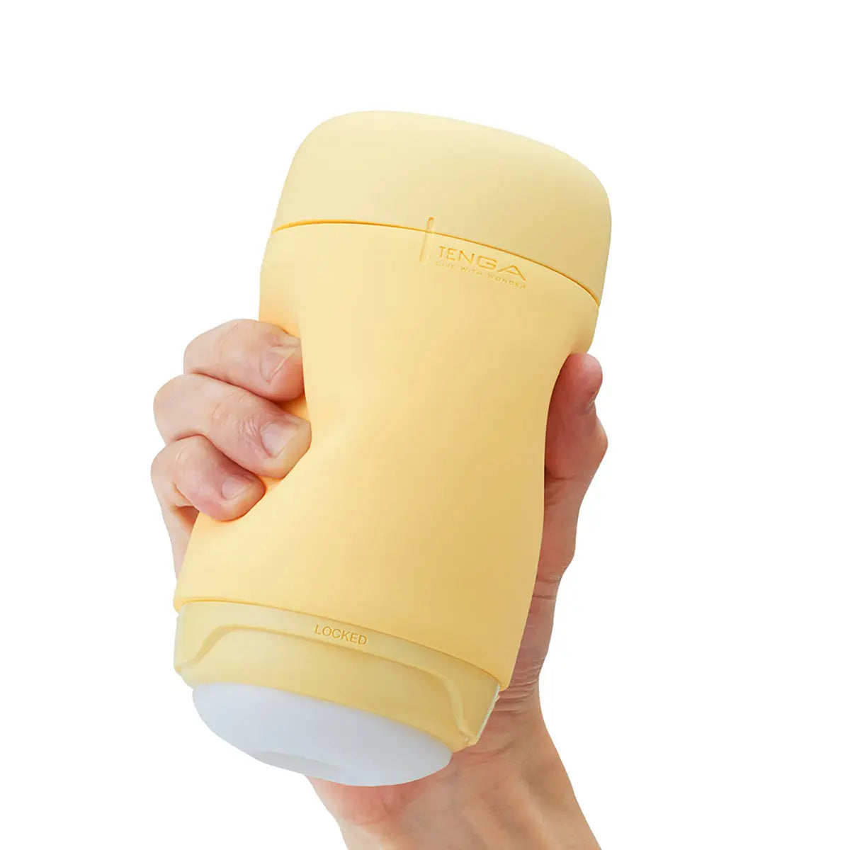 Tenga Puffy Stroker Custard Yellow TENGA