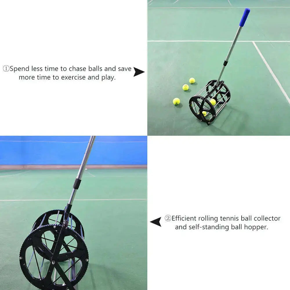 Tennis-Ball-Picker-55-Balls-Capacity-Tennis-Balls-Retriever-Ball-Hopper-Roller-Tennis-Training-Accessories-GreatEagleInc-334152169