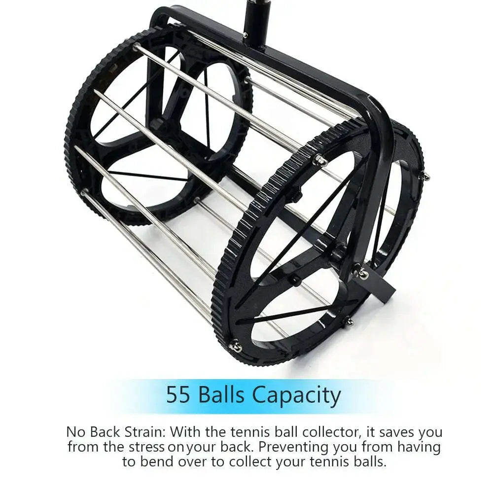 Tennis-Ball-Picker-55-Balls-Capacity-Tennis-Balls-Retriever-Ball-Hopper-Roller-Tennis-Training-Accessories-GreatEagleInc-334152282