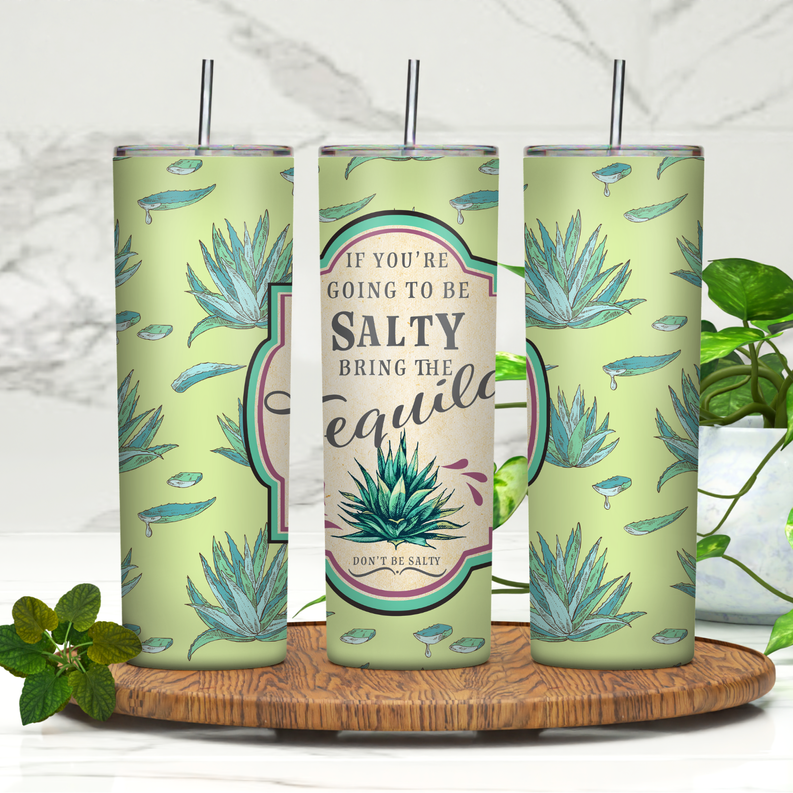 Tequila 20oz Skinny Tumbler Rebelle Tree