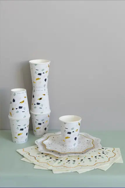Terrazzo Paper Cups Ma Fête