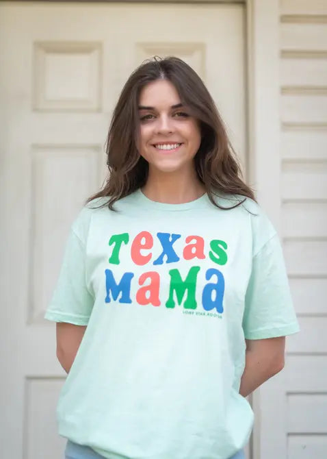 Texas Mama Fiesta Wave T-Shirt Lone Star Roots