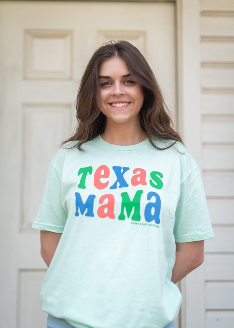 Texas Mama Fiesta Wave T-Shirt Lone Star Roots