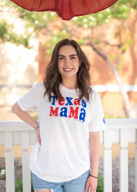 Texas Patriotic Mama T-Shirt Lone Star Roots