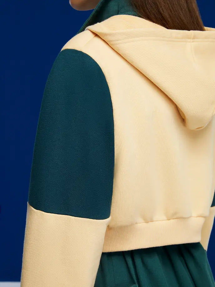 Text Print Cropped Sweatshirt Monique Store
