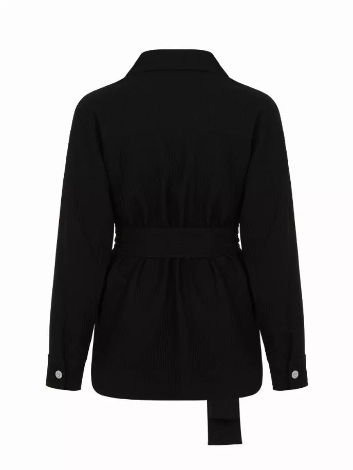 Textured Oversized Jacket Nocturne