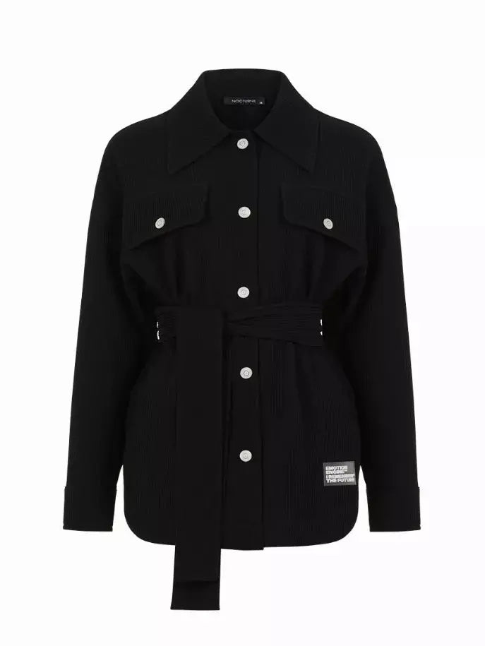 Textured Oversized Jacket Nocturne