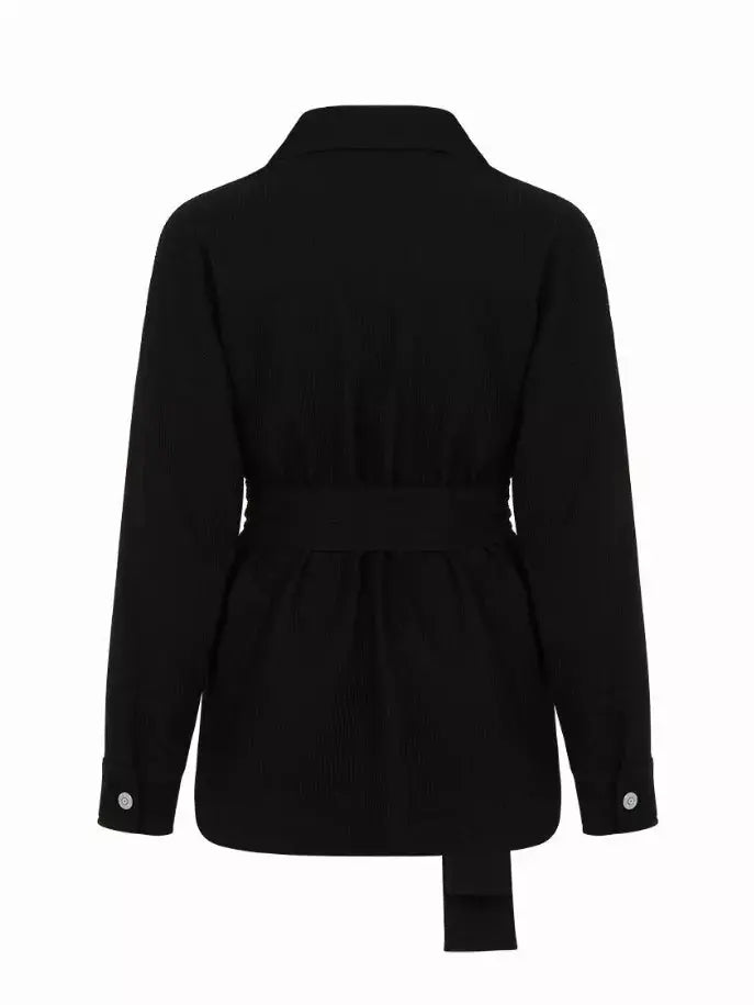 Textured Oversized Jacket Nocturne