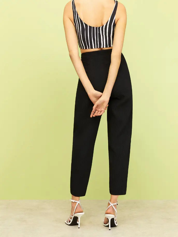 Textured Slouchy Pants Nocturne