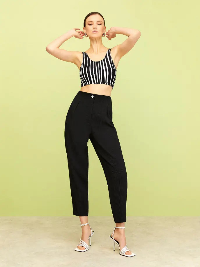 Textured Slouchy Pants Nocturne