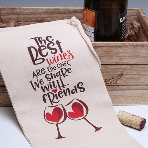 The Best Wines Wine Tote Bag LIANE FRIED STUDIO