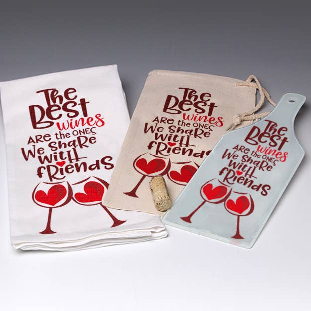 The Best Wines Wine Tote Bag LIANE FRIED STUDIO