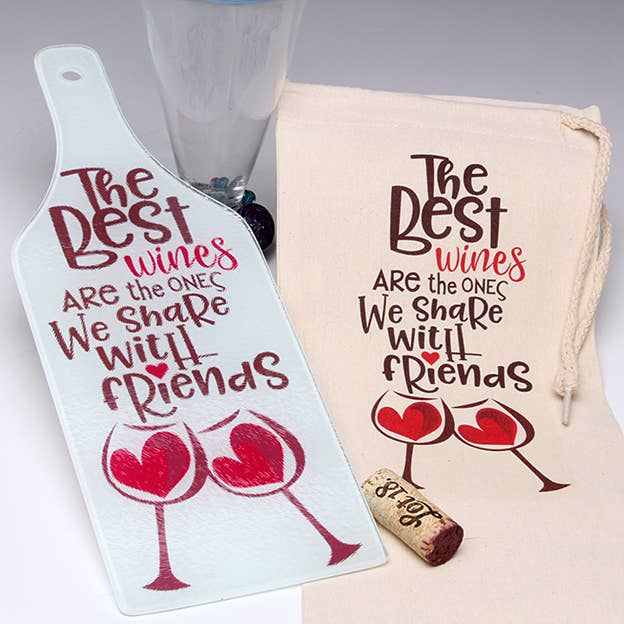 The Best Wines Wine Tote Bag LIANE FRIED STUDIO