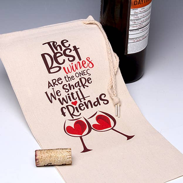 The Best Wines Wine Tote Bag LIANE FRIED STUDIO