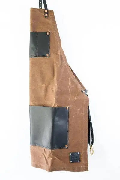 The Charles Master Waxed Canvas and Leather Apron Sturdy Brothers