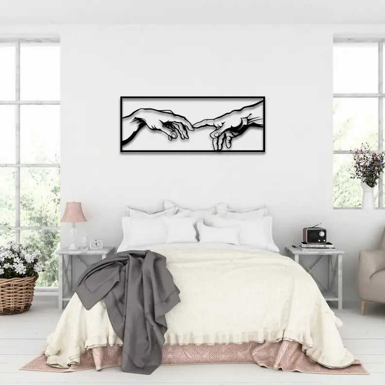 The Creation of Adam Metal Wall Art Monique Store