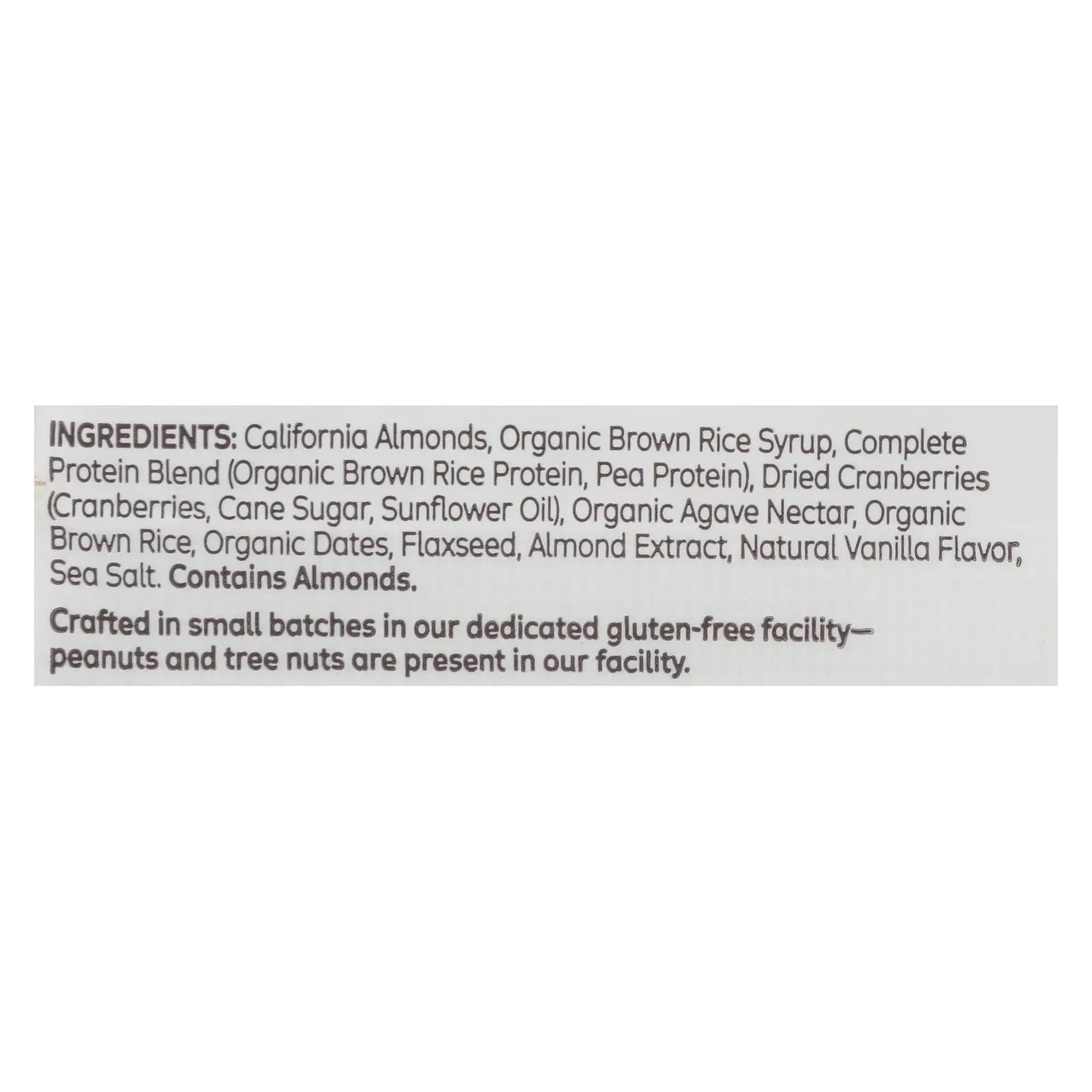 The Gluten Freeb Bar - Cranberry Toasted Almond - Gluten Free - Case Of 12 - 2.05 Oz The Gfb