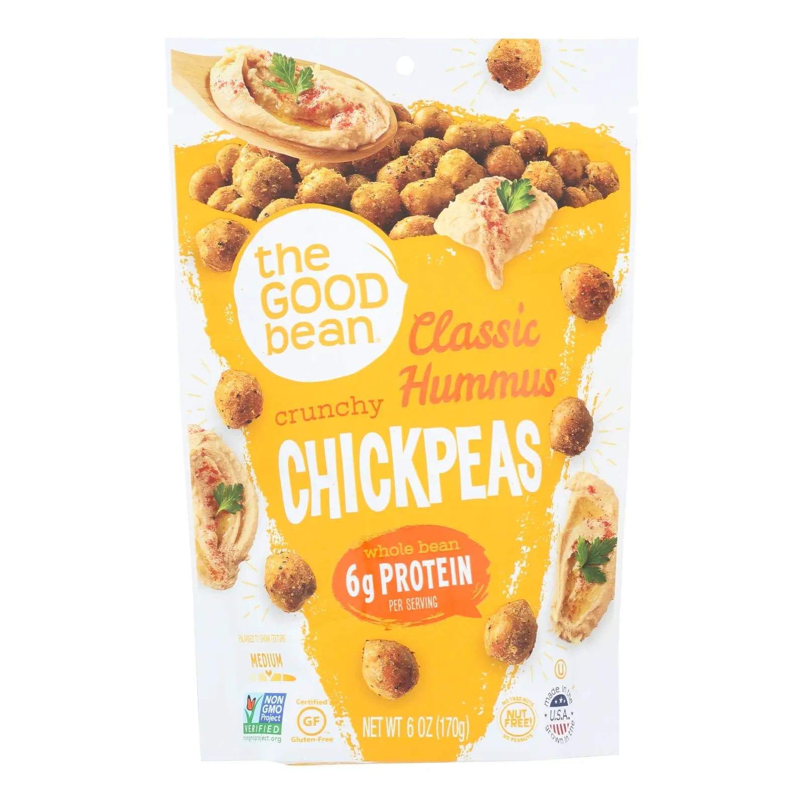 The Good Bean Crunchy Chickpeas - Case Of 6 - 6 Oz The Good Bean
