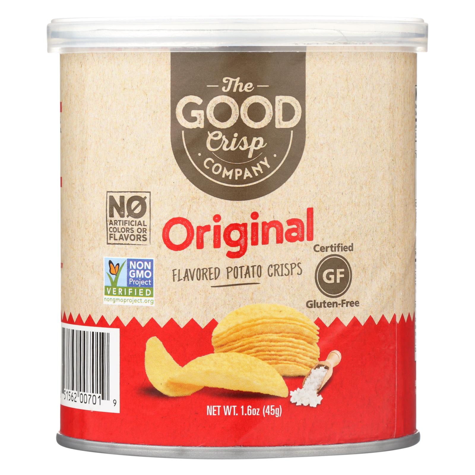 The Good Crisp Company Potato Crisps - Original - Case Of 12 - 1.6 Oz The Good Crisp Company