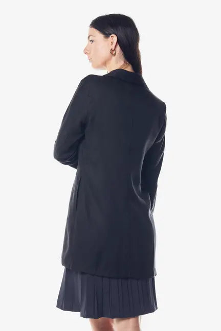 The Grace Long Blazer Dress in Black Maskup Corporation