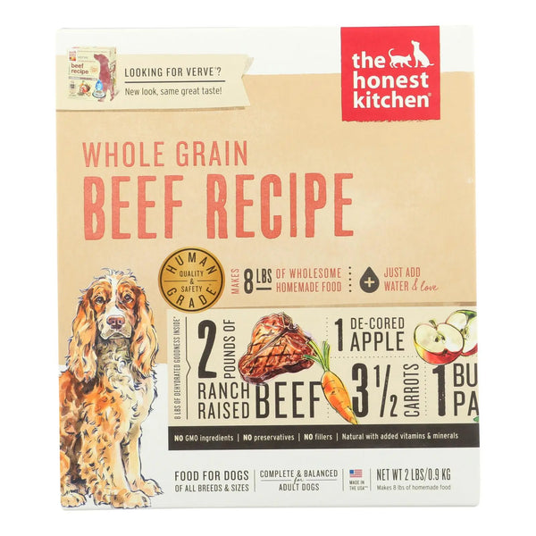 The Honest Kitchen - Dog Food - Whole Grain Beef Recipe - Case Of 6 - 2 Lb. The Honest Kitchen