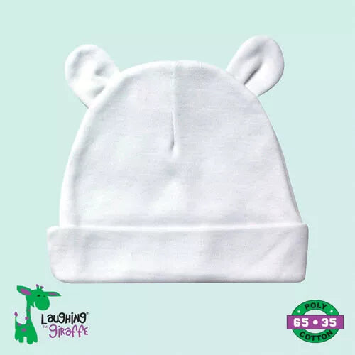 The Laughing Giraffe Baby Bear Ears Beanie Hat Kids Blanks