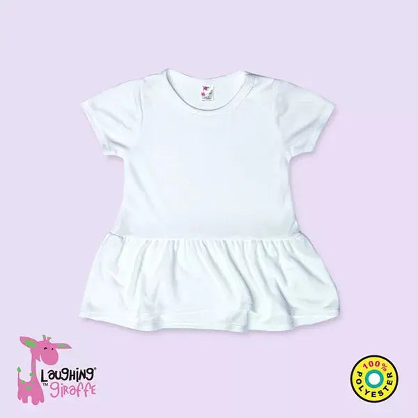 The Laughing Giraffe Baby Girls Short Sleeve Peplum Baby Top Kids Blanks