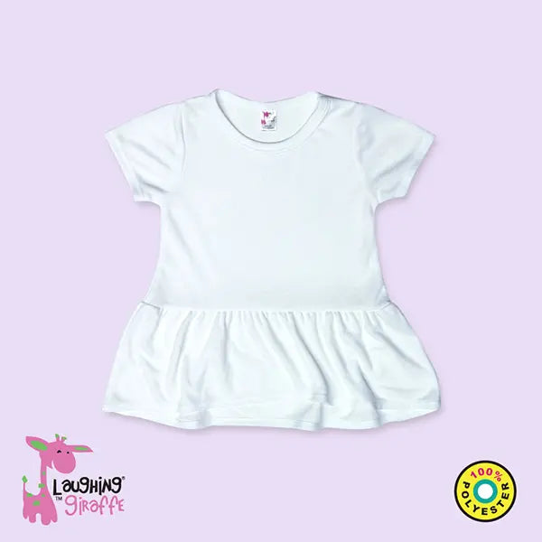 The Laughing Giraffe Baby Girls Short Sleeve Peplum Baby Top Kids Blanks