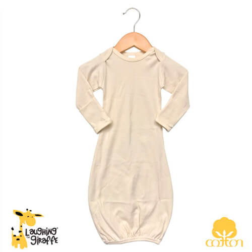The Laughing Giraffe Baby Gown With Mittens Kids Blanks