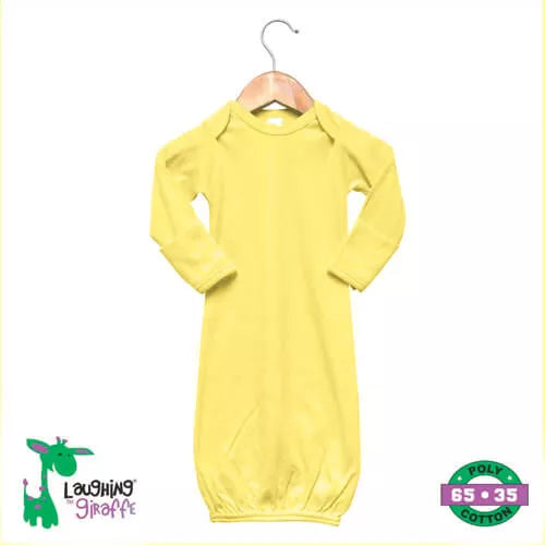 The Laughing Giraffe Baby Gown With Mittens Kids Blanks