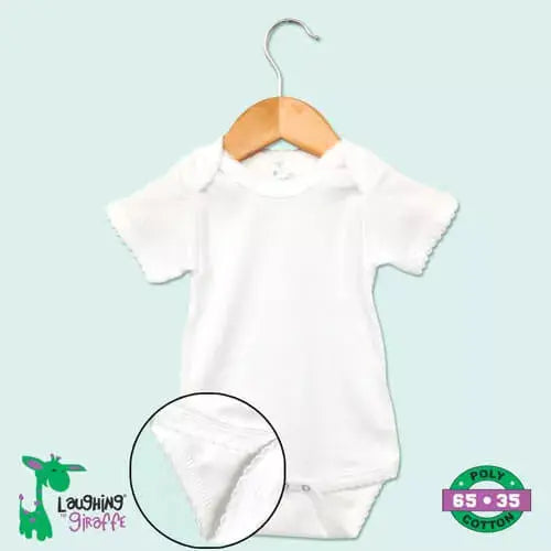 The Laughing Giraffe Baby Onesie With Scallop Trim Kids Blanks