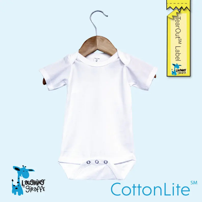 The Laughing Giraffe Baby Onesie With Tear Out Labels Kids Blanks