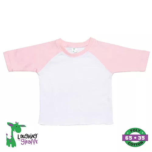 The Laughing Giraffe Baby Raglan T-Shirt Kids Blanks