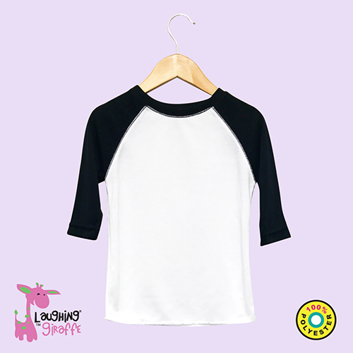 The Laughing Giraffe Baby Raglan T-Shirt Kids Blanks