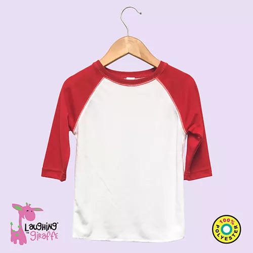 The Laughing Giraffe Baby Raglan T-Shirt Kids Blanks