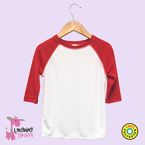 The Laughing Giraffe Baby Raglan T-Shirt Kids Blanks
