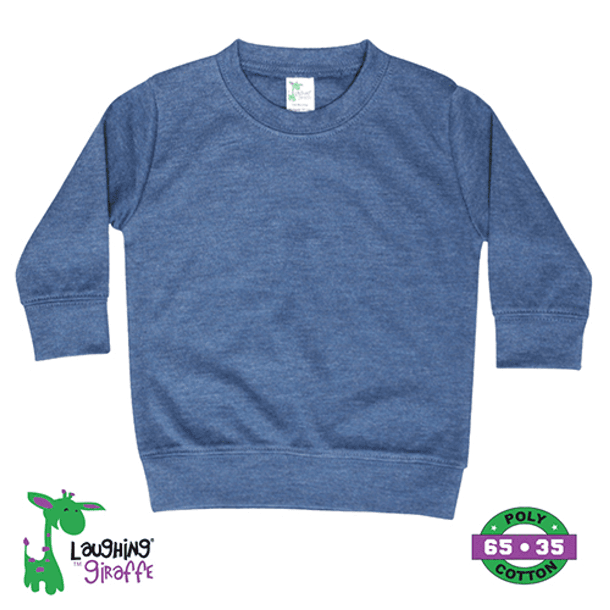 The Laughing Giraffe Toddler Long Sleeve Pullover T-Shirt Kids Blanks