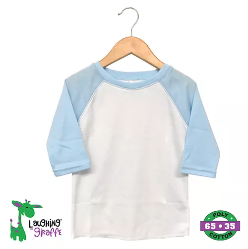 The Laughing Giraffe Toddler Raglan T-Shirt Kids Blanks