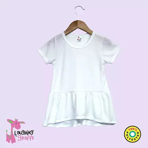 The Laughing Giraffe Toddler Short Sleeve Peplum Top Kids Blanks