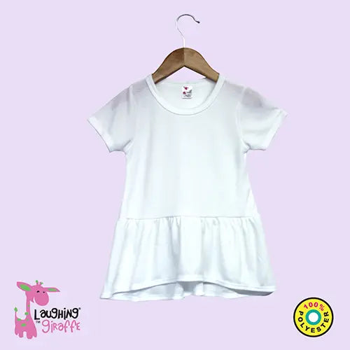 The Laughing Giraffe Toddler Short Sleeve Peplum Top Kids Blanks