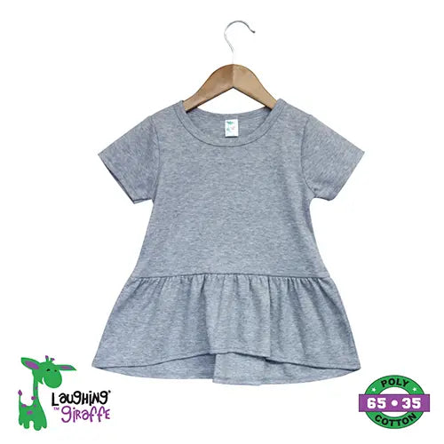 The Laughing Giraffe Toddler Short Sleeve Peplum Top Kids Blanks