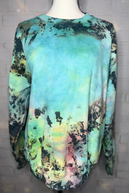 The Mashup Tie Dye Blank Crewneck Sweatshirt The Blended Owl
