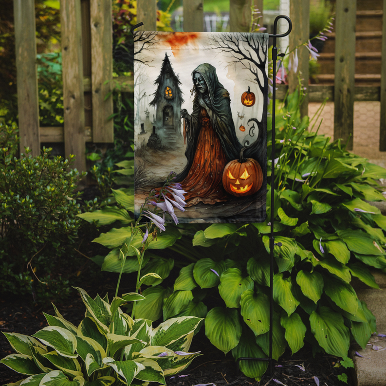 The Weeping Woman Spooky Halloween Garden Flag Caroline's Treasures