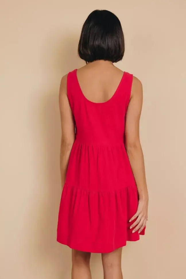 There She Goes Ruffled Mini Dress Stay Warm in Style