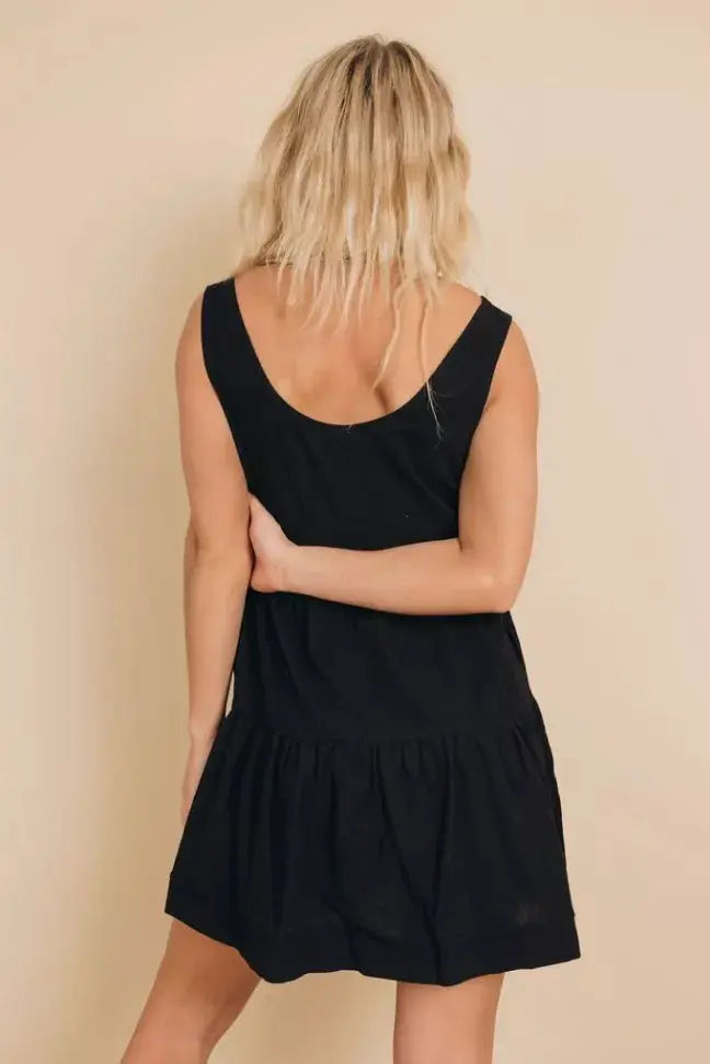 There She Goes Ruffled Mini Dress Stay Warm in Style