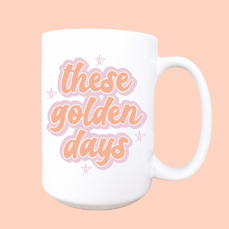 These golden days ceramic coffee mug Mug & Mini